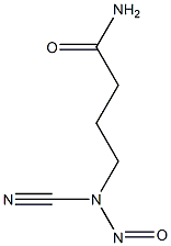 4-(N-Cyano-N-nitrosoamino)butyramide Struktur