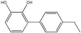 3-(4-Ethylphenyl)-1,2-benzenediol Struktur