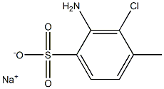 2-Amino-3-chloro-4-methylbenzenesulfonic acid sodium salt Struktur