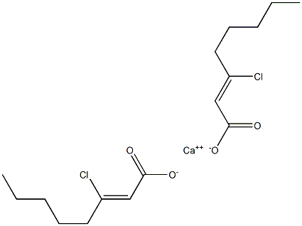 Bis(3-chloro-2-octenoic acid)calcium salt Struktur