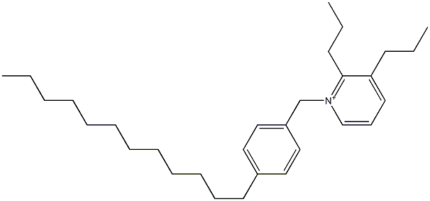 1-(4-Dodecylbenzyl)-2,3-dipropylpyridinium Struktur