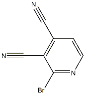 2-Bromopyridine-3,4-dicarbonitrile Struktur