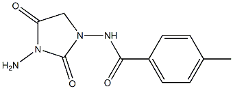 N-(3-Amino-2,4-dioxoimidazolidin-1-yl)-4-methylbenzamide Struktur