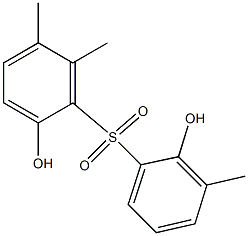 2,2'-Dihydroxy-3',5,6-trimethyl[sulfonylbisbenzene] Struktur