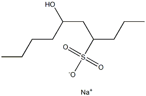 6-Hydroxydecane-4-sulfonic acid sodium salt Struktur