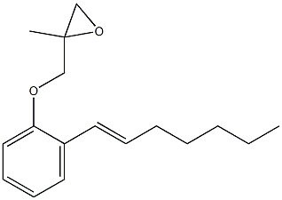 2-(1-Heptenyl)phenyl 2-methylglycidyl ether Struktur