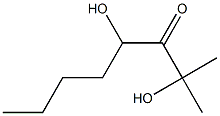 2,4-Dihydroxy-2-methyl-3-octanone Struktur