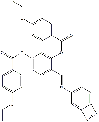 Bis[4-ethoxybenzoic acid]4-[(azobenzen-4-yl)iminomethyl]-1,3-phenylene ester Struktur