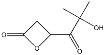 4-(2-Hydroxy-2-methylpropionyl)oxetan-2-one Struktur