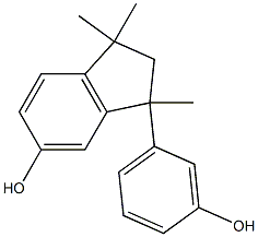 1,1,3-Trimethyl-3-(m-hydroxyphenyl)indan-5-ol Struktur