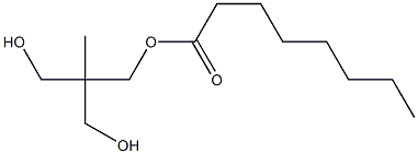 Octanoic acid 3-hydroxy-2-(hydroxymethyl)-2-methylpropyl ester Struktur