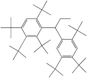 1-(2,3,4,6-Tetra-tert-butylphenyl)-1-(2,4,5-tri-tert-butylphenyl)propane Struktur