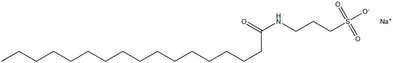 3-Heptadecanoylamino-1-propanesulfonic acid sodium salt Struktur