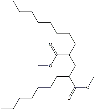 Octadecane-8,10-dicarboxylic acid dimethyl ester Struktur