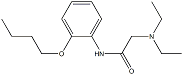 2'-Butyloxy-2-(diethylamino)acetanilide Struktur