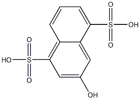 3-Hydroxy-1,5-naphthalenedisulfonic acid Struktur