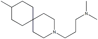 9-Methyl-3-(3-dimethylaminopropyl)-3-azaspiro[5.5]undecane Struktur