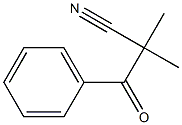 2-Benzoyl-2-methylpropanenitrile Struktur