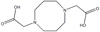 1,5-Diazacyclooctane-1,5-diacetic acid Struktur