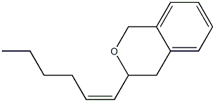 3,4-Dihydro-3-[(Z)-1-hexenyl]-1H-2-benzopyran Struktur