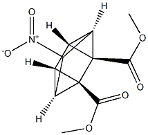 (1S,2S,4R,5R,6S,7R)-3-Nitrotetracyclo[3.2.0.02,7.04,6]heptane-1,5-dicarboxylic acid dimethyl ester Struktur