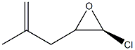 (2S)-2-Chloro-3-(2-methyl-2-propenyl)oxirane Struktur