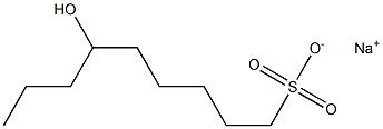 6-Hydroxynonane-1-sulfonic acid sodium salt Struktur