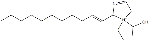 1-Ethyl-1-(1-hydroxyethyl)-2-(1-undecenyl)-3-imidazoline-1-ium Struktur