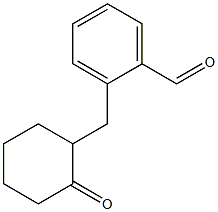 2-[(2-Oxocyclohexyl)methyl]benzaldehyde Struktur