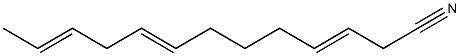 3,8,11-Tridecatrienenitrile Struktur