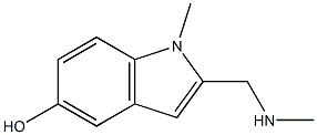 1-Methyl-2-[(methylamino)methyl]-1H-indol-5-ol Struktur