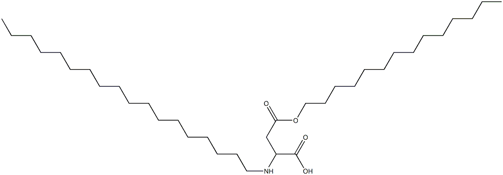 2-Octadecylamino-3-(tetradecyloxycarbonyl)propionic acid Struktur