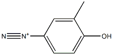 3-Methyl-4-hydroxybenzenediazonium Struktur