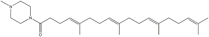 1-(4-Methylpiperazino)-5,9,13,17-tetramethyloctadeca-4,8,12,16-tetren-1-one Struktur