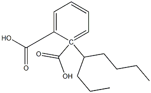 (-)-Phthalic acid hydrogen 1-[(R)-1-propylpentyl] ester Struktur