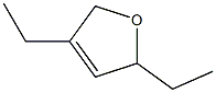 2,4-Diethyl-2,5-dihydrofuran Struktur