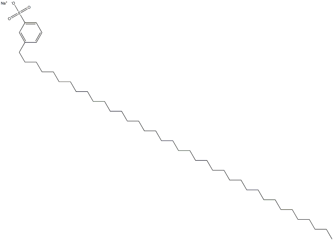 3-(Octatriacontan-1-yl)benzenesulfonic acid sodium salt Struktur