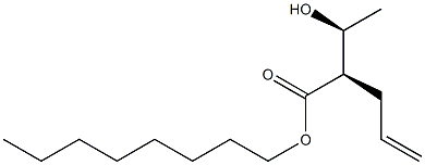 (2R,3S)-2-Allyl-3-hydroxybutyric acid octyl ester Struktur