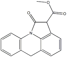 1,2-Dihydro-1-oxo-6H-pyrrolo[3,2,1-de]acridine-2-carboxylic acid methyl ester Struktur