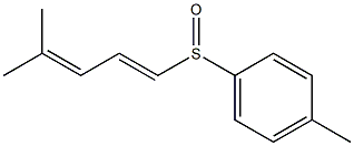 (1E)-1-(p-Tolylsulfinyl)-4-methyl-1,3-pentadiene Struktur