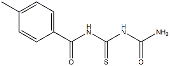 1-(4-Methylbenzoyl)thiobiuret Struktur