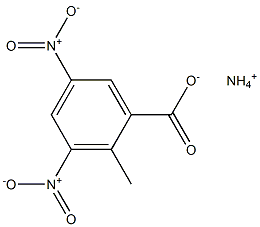 2-Methyl-3,5-dinitrobenzoic acid ammonium salt Struktur