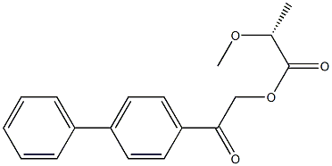 [R,(+)]-2-Methoxypropionic acid p-phenylphenacyl ester Struktur