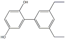 2-(3,5-Diethylphenyl)benzene-1,4-diol Struktur