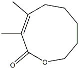 (E)-3,4-ジメチル-1-オキサシクロノナ-3-エン-2-オン 化學(xué)構(gòu)造式