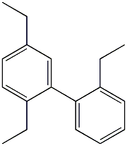 2,2',5-Triethyl-1,1'-biphenyl Struktur