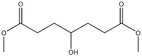 4-Hydroxypimelic acid dimethyl ester Struktur