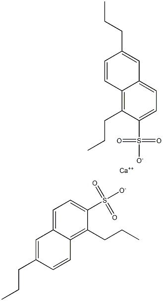 Bis(1,6-dipropyl-2-naphthalenesulfonic acid)calcium salt Struktur