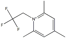 1-(2,2,2-Trifluoroethyl)-2,4,6-trimethylpyridinium Struktur