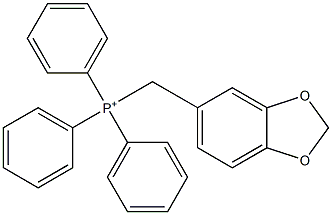 (1,3-Benzodioxole-5-ylmethyl)triphenylphosphonium Struktur